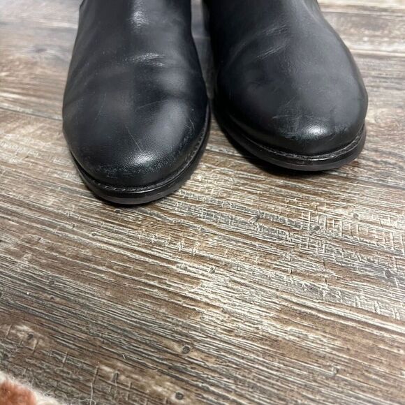 Cole Haan Elverton Knee High Boot Black Leather Women's 10 B Riding - Picture 7 of 16